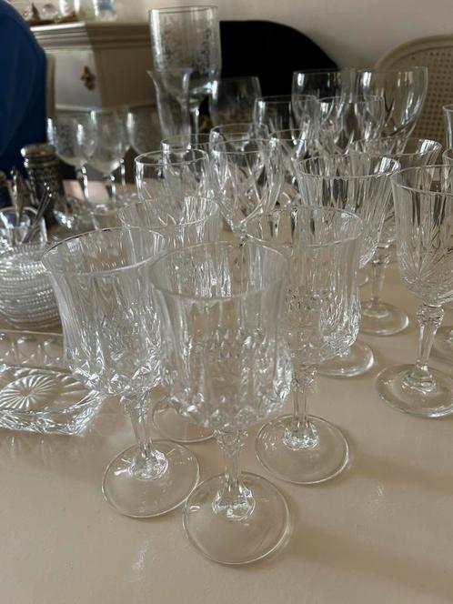 Kristallen glazen verzameling, Verzamelen, Glas en Borrelglaasjes, Zo goed als nieuw, Overige typen, Ophalen
