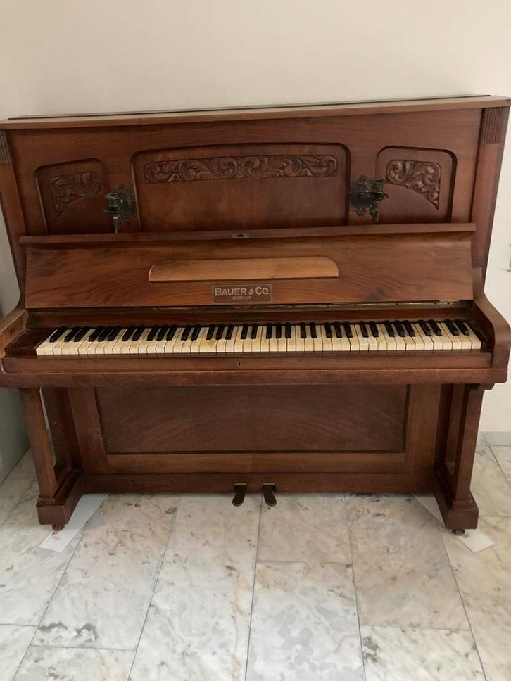 gave “bauer” piano…. Koopje!, Muziek en Instrumenten, Piano's, Zo goed als nieuw, Ophalen of Verzenden