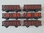6 Roco NS openbakwagons H0, Hobby en Vrije tijd, Modeltreinen | H0, Gebruikt, Gelijkstroom, Wagon, Ophalen of Verzenden