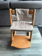 stokke trip trap stoel inc kussentje, Kinderen en Baby's, Kinderstoelen, Ophalen, Gebruikt, Meegroeistoel