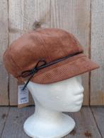 Cognac kleurige corduroy pet van Fiebig maat one size, Haven 49, Geasluis@planet.nl, Nieuw, Pet