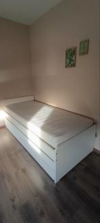 Ikea Slakt, Huis en Inrichting, Slaapkamer | Bedden, Ophalen, 90 cm, Eenpersoons, Wit