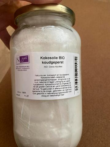 Kokosolie BIO koudgeperst - 1 Liter beschikbaar voor biedingen