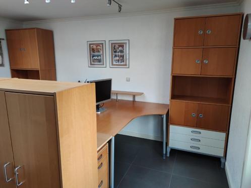 Bureau hoek rechts, Ikea Galant, Beuken en Ladeblok, Huis en Inrichting, Bureaus, Gebruikt, Ophalen