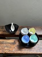 Vintage Dutch design keramiek pindaset, Antiek en Kunst, Ophalen of Verzenden