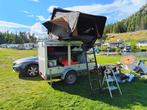 Daktent op trailer geschikt voor offroad wildkamperen, Caravans en Kamperen, Tenten, Ophalen, Nieuw, Tot en met 2