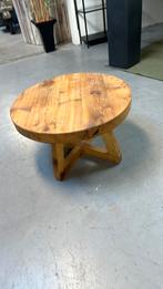 Massief houten tafeltje (grenen) rond 74cm hoog 45 vm, 50 tot 100 cm, Rond, Ophalen of Verzenden, Zo goed als nieuw