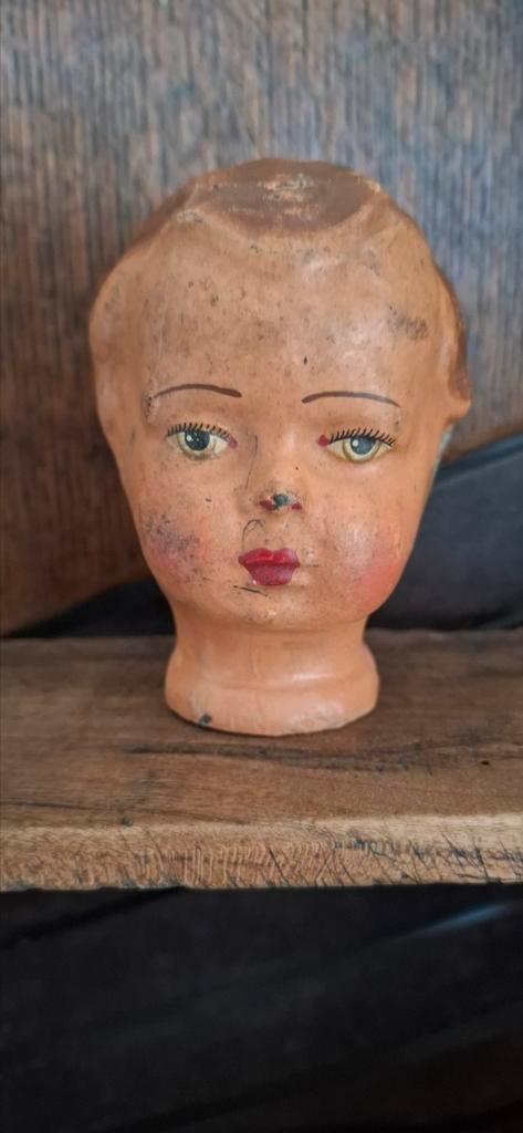 Brocant poppenhoofdje, Antiek en Kunst, Antiek | Speelgoed, Ophalen of Verzenden