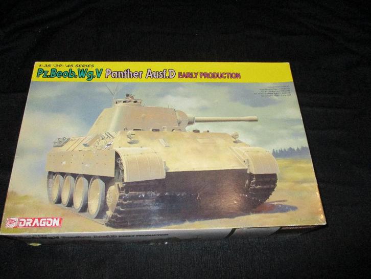 D-136,DRAGON 1-35,NO,6813,Pz.Beob.Wg.V Panther Ausf.D Early, Hobby en Vrije tijd, Modelbouw | Auto's en Voertuigen, Nieuw, Overige typen