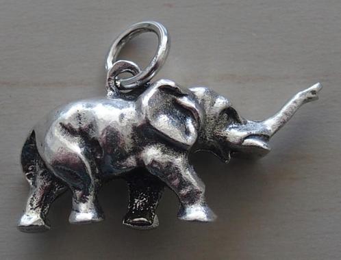 ZILVEREN HANGER: OLIFANT (VINTAGE), Sieraden, Tassen en Uiterlijk, Antieke sieraden, Hanger, Zilver, Verzenden