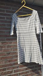 Esprit wit grijs strepen jurk maat L., Maat 42/44 (L), Ophalen of Verzenden, Zo goed als nieuw, Knielengte