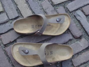 GRATIS VERZENDEN NIEUWE BRUINE GIZEH BIRKENSTOCKS MT 41 beschikbaar voor biedingen