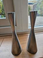 Ikea design kandelaars RVS, Huis en Inrichting, Woonaccessoires | Kandelaars en Kaarsen, Gebruikt, Ophalen of Verzenden, Metaal