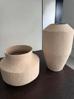 Grote papiermache vazen H&M Home, Ophalen, Rond, Zo goed als nieuw, Minder dan 25 cm