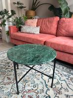Marmeren bijzettafel, Huis en Inrichting, Tafels | Bijzettafels, Ophalen, Hout, Minder dan 55 cm, 45 tot 60 cm
