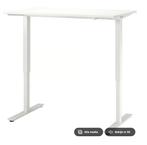 Trotten Ikea (zit/sta) Bureau Tafel Wit, Ophalen, In hoogte verstelbaar, Gebruikt, Bureau