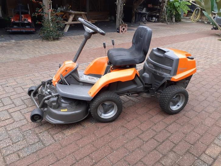Husqvarna frontmaaier 10,5 PK zeer nette machine., Tuin en Terras, Zitmaaiers, Gebruikt, Minder dan 90 cm, Elektrische starter