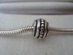 Pandora bedel met bolletjes rand, 1 bedel, Ophalen of Verzenden, Zilver, Pandora