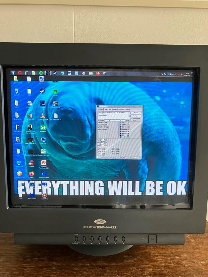 Lacie Electron 19 Blue III CRT, Mitsubishi Diamondtron, Computers en Software, Monitoren, Gebruikt, 61 t/m 100 Hz, VGA, Gaming
