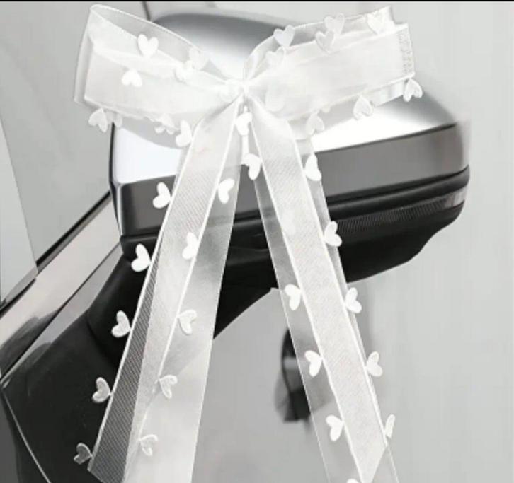 Auto Decoratie Strik met Hartjes 10stuks, Auto diversen, Auto-accessoires, Nieuw, Ophalen of Verzenden