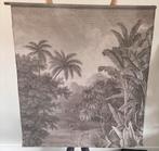 Wandkleed Zwart/Wit met Stok, Ophalen, Zo goed als nieuw, 125 cm of meer