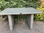Garden collections tuintafel met glasplaat, Tuin en Terras, Tuintafels, Ophalen, Gebruikt, Rechthoekig, Wicker