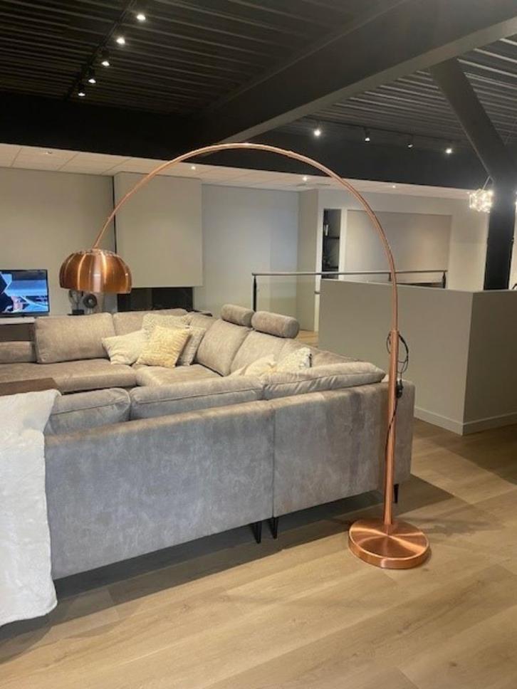 Floor lamp Metal Bow Copper, Huis en Inrichting, Lampen | Vloerlampen, Zo goed als nieuw, 150 tot 200 cm, Metaal, Ophalen