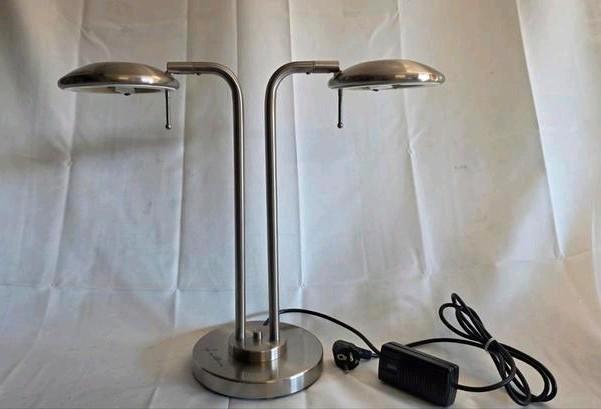 Design tafellamp Jan des Bouvrie – dubbelarmig – halogeen, Huis en Inrichting, Lampen | Tafellampen, Zo goed als nieuw, Minder dan 50 cm