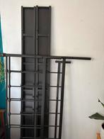 Tweepersoons bed let op doorgebroken draagbalk, Huis en Inrichting, Ophalen, Gebruikt, Zwart, Tweepersoons