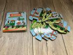Bosdieren Puzzel Trein + Boekje, Boeken, Ophalen, Zo goed als nieuw, Uitklap-, Voel- of Ontdekboek, 3 tot 4 jaar