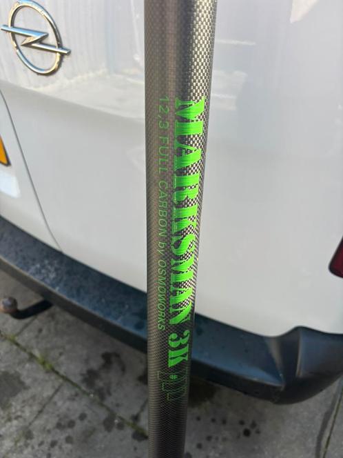 Marksman 12,3m full carbon steel gebruikt, Watersport en Boten, Windsurfen, Zo goed als nieuw, Overige typen, 300 cm of meer, Ophalen of Verzenden