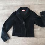 zwart fluweel jasje mt 134, Meisje, Trui of Vest, Ophalen of Verzenden, Zo goed als nieuw