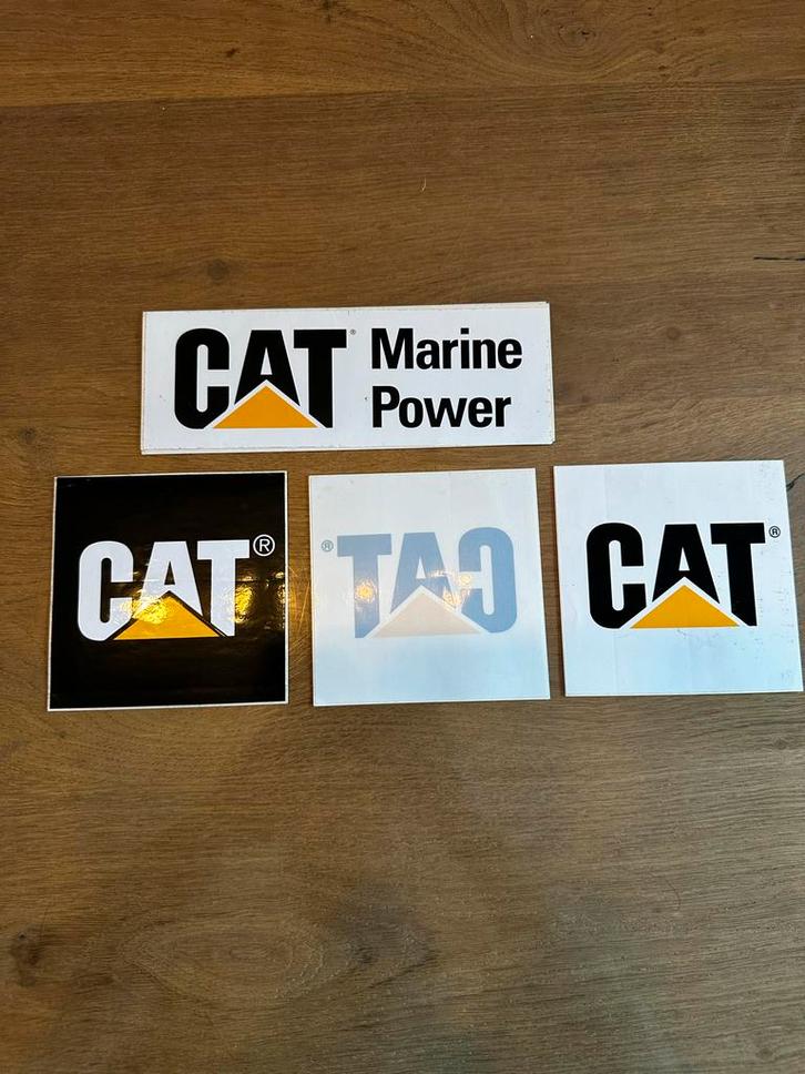 Caterpillar Stickers - Set van 4, Auto diversen, Autostickers, Ophalen of Verzenden