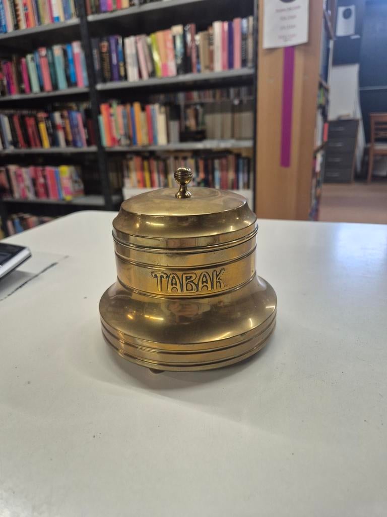 Vintage Messing Tabakspot - Art Deco Stijl, Ophalen of Verzenden