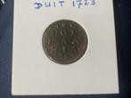 Duit 1723, Postzegels en Munten, Ophalen of Verzenden, Vóór koninkrijk, Overige waardes