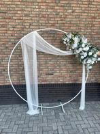 Bruiloft backdrop kuntsbloemen wit, Hobby en Vrije tijd, Ophalen, Zo goed als nieuw, Versiering, Geboorte of Huwelijk