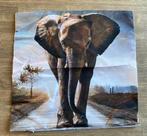Kussenhoes Olifant 45x45 cm, Huis en Inrichting, Woonaccessoires | Kussens, Ophalen of Verzenden, Nieuw, Overige kleuren, Vierkant
