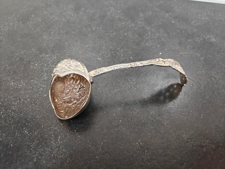 verzilverde theezeef, Antiek en Kunst, Antiek | Bestek, Ophalen of Verzenden