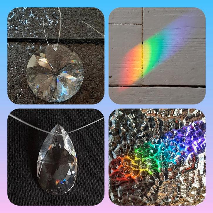 Geslepen kristal zonnetjes of druppel nieuw voor mooie kleur, Verzamelen, Porselein, Kristal en Bestek, Nieuw, Overige typen, Kristal