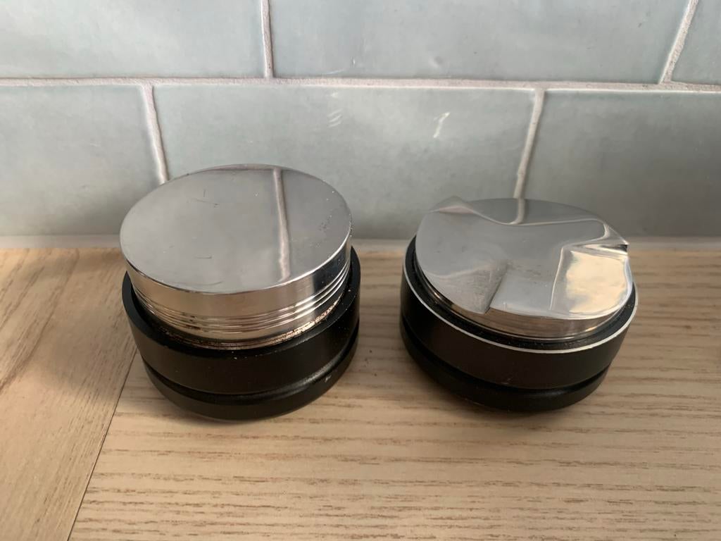 Tamper en verdeler 58.5mm, Ophalen of Verzenden, Gebruikt