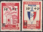 Indochina Michel nr. 332-333 Zonder gom uitgegeven, Verzenden, Postfris, Zuidoost-Azië