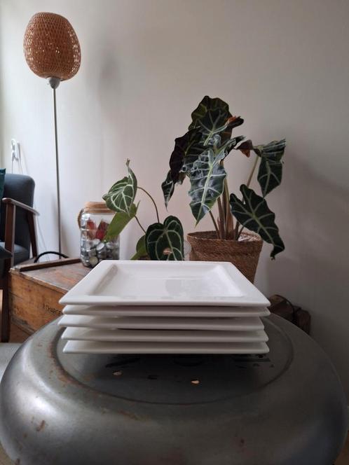 5x True Life ontbijtbord/lunchbord vierkant, Huis en Inrichting, Keuken | Servies, Zo goed als nieuw, Bord(en), Overige stijlen