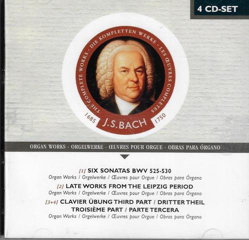 J.S. Bach - Six Sonatas, late Works, Clavier übung 4CD, Cd's en Dvd's, Cd's | Klassiek, Zo goed als nieuw, Kamermuziek, Barok