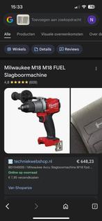 Zo goed als nieuwe Milwaukee M18 M18 Fuel slagboormachine, Doe-het-zelf en Verbouw, Gereedschap | Boormachines, Ophalen of Verzenden