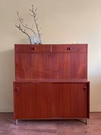 Vintage Deens Teak Secretaire - Mid Century Design, Ophalen, Gebruikt, 100 tot 150 cm, 100 tot 150 cm