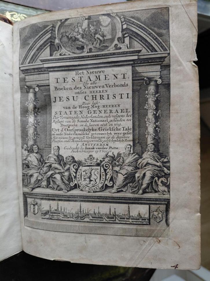 Nieuw TESTAMENT  Isaac van der Putte 1734, Antiek en Kunst, Antiek | Boeken en Bijbels, Ophalen of Verzenden