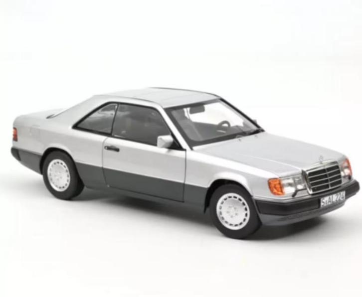 Mercedes Benz 300 CE-24 Coupe 1990 Zilver 1/18 NOREV 183880, Hobby en Vrije tijd, Modelauto's | 1:18, Nieuw, Auto, Norev, Verzenden