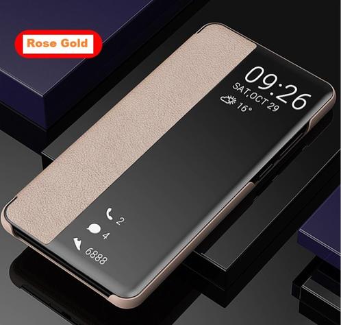View Flip Smart Cover Set voor Huawei P40 Pro / Pro+ _ Roze, Telecommunicatie, Mobiele telefoons | Hoesjes en Frontjes | Overige merken