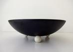 Keramiek ronde schaal zwart Mobach Jan des Bouvries 3601-s, Ophalen of Verzenden