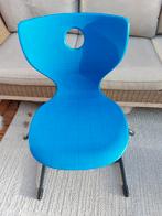 Verner Panton stoel blauw zithoogte 46 cm, Huis en Inrichting, Stoelen, Zo goed als nieuw, Ophalen